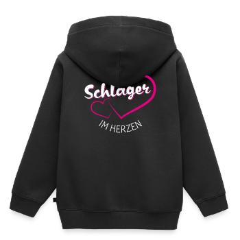 Des chansons dans le cœur - Sweat Premium à capuche enfant bio - noir - Dos - AI Model Kid Male (0cm)