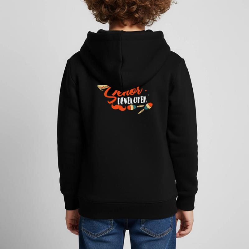 Programmer Senior Developer Programming Kids Premium Organic Hoodie