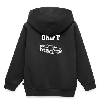 Drift Drifting Driften Motorsport - Kinder Premium Organic Hoodie - Schwarz - Hinten - AI Model Kid Male (0cm)