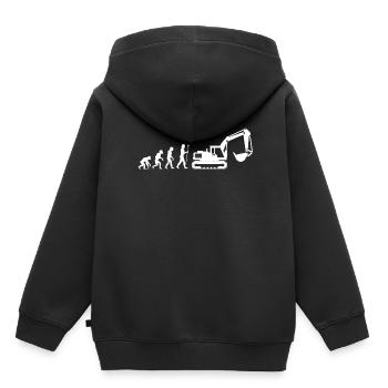 excavator operator - Kids Premium Organic Hoodie - black - Back - AI Model Kid Male (0cm)
