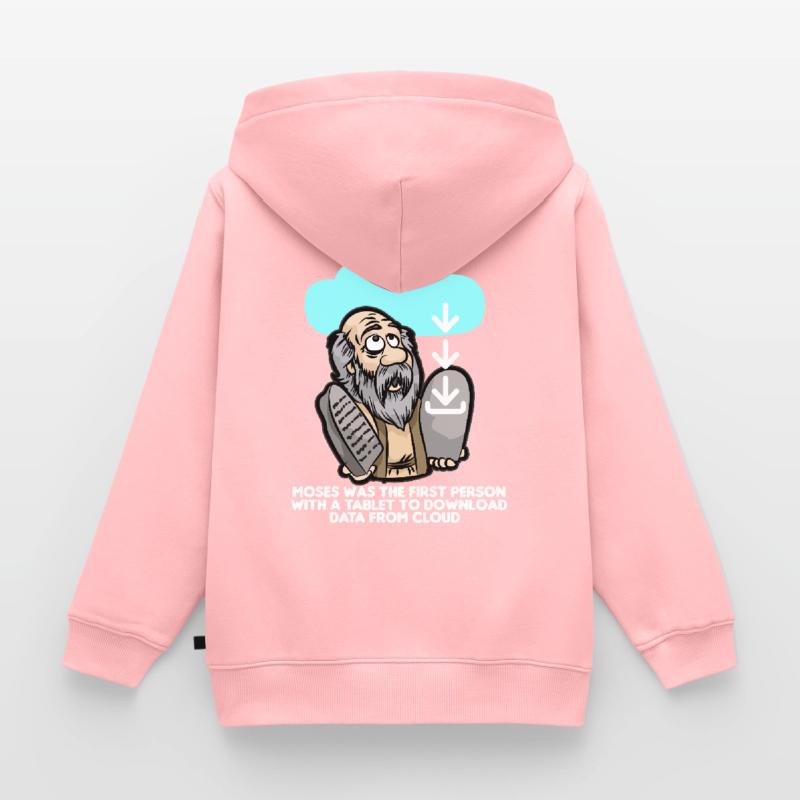 DOWNLOAD MOSES Cloud Computing IT Computer Scientist Kids Premium Organic Hoodie