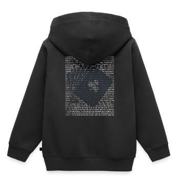 Doppelkopf Geschenk - Kinder Premium Organic Hoodie - Schwarz - Hinten - AI Model Kid Male (0cm)