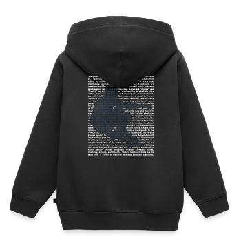 Longboard - Kinder Premium Organic Hoodie - Schwarz - Hinten - AI Model Kid Male (0cm)