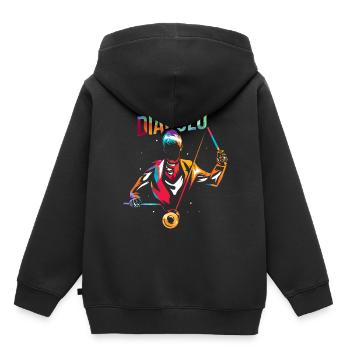 Diablo Yoyo - Sweat Premium à capuche enfant bio - noir - Dos - AI Model Kid Male (0cm)
