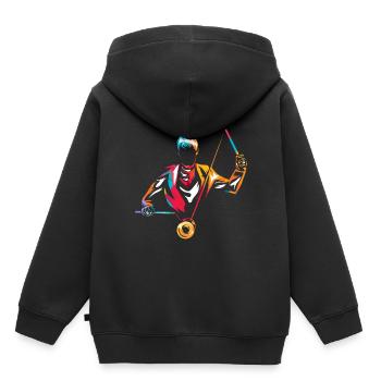 Diablo - Sweat Premium à capuche enfant bio - noir - Dos - AI Model Kid Male (0cm)