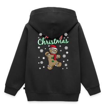 JOYEUX NOEL - Sweat Premium à capuche enfant bio - noir - Dos - AI Model Kid Male (0cm)