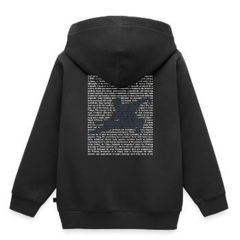 Tai chi - Sweat Premium à capuche enfant bio - noir - Dos - AI Model Kid Male (0cm)