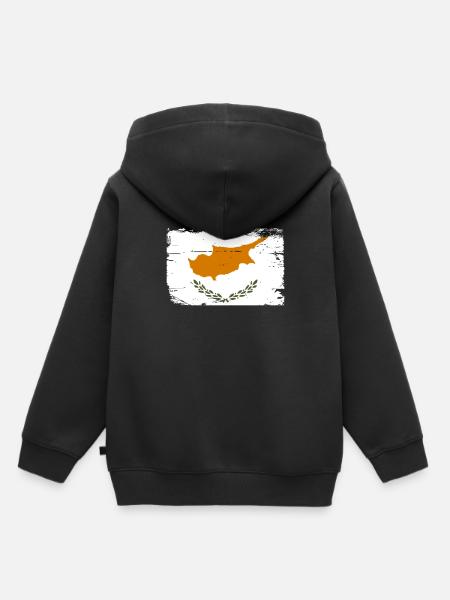 Zypern - Kinder Premium Organic Hoodie - Schwarz