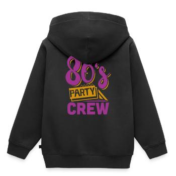 80er Jahre Party - Kinder Premium Organic Hoodie - Schwarz - Hinten - AI Model Kid Male (0cm)