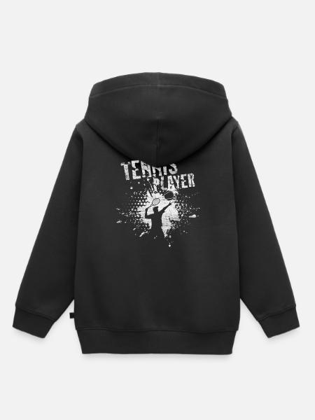 Tennis - Kinder Premium Organic Hoodie - Schwarz