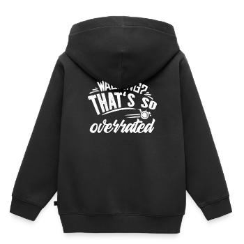 fauteuil roulant - Sweat Premium à capuche enfant bio - noir - Dos - AI Model Kid Male (0cm)