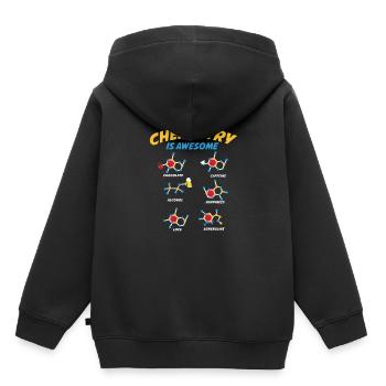 Chemistry Is Awesome - Kids Premium Organic Hoodie - black - Back - AI Model Kid Male (0cm)
