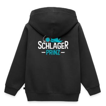 Schlager Prinz - Kinder Premium Organic Hoodie - Schwarz - Hinten - AI Model Kid Male (0cm)