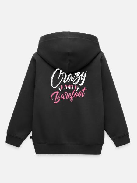 Barfuß - Kinder Premium Organic Hoodie - Schwarz