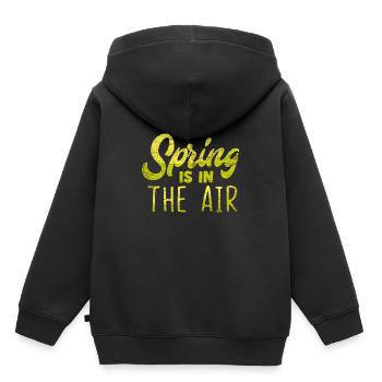 spring - Kids Premium Organic Hoodie - black - Back - AI Model Kid Male (0cm)