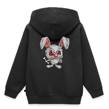Psychopathic evil humor - Kids Premium Organic Hoodie - black - Back - AI Model Kid Male (0cm)
