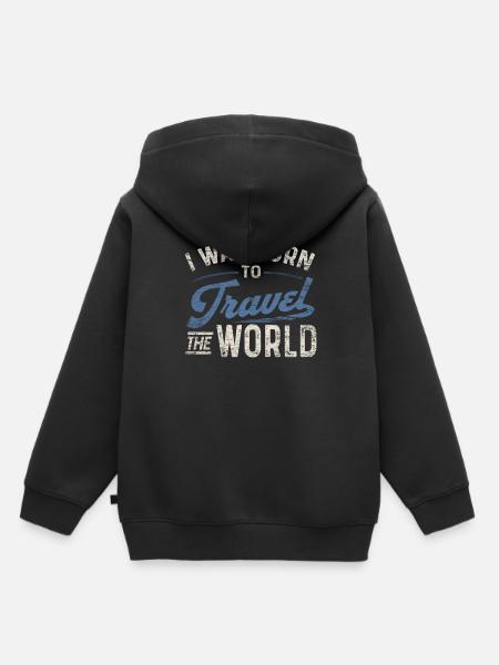 Reisen - Kinder Premium Organic Hoodie - Schwarz