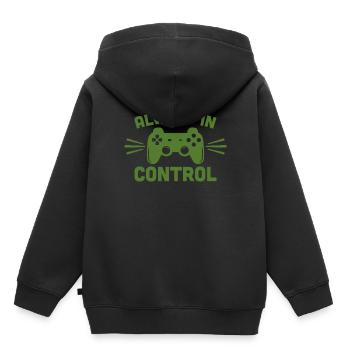 Gaming - Sweat Premium à capuche enfant bio - noir - Dos - AI Model Kid Male (0cm)
