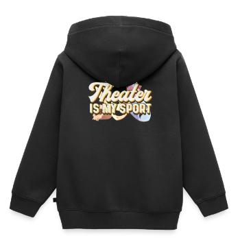 Schauspiel Theater - Kinder Premium Organic Hoodie - Schwarz - Hinten - AI Model Kid Male (0cm)