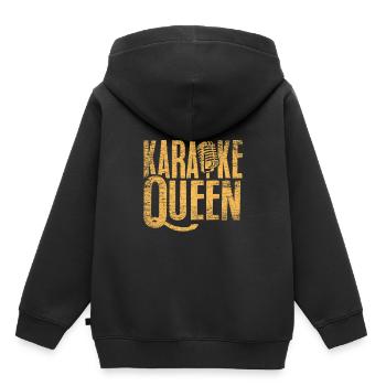 Karaoke - Sweat Premium à capuche enfant bio - noir - Dos - AI Model Kid Male (0cm)