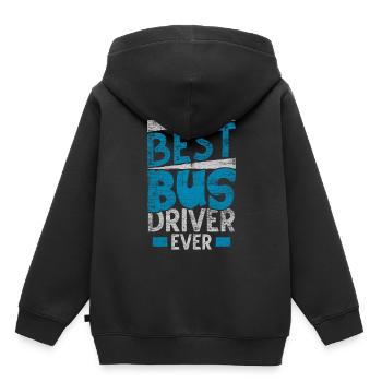 conducteur - Sweat Premium à capuche enfant bio - noir - Dos - AI Model Kid Male (0cm)