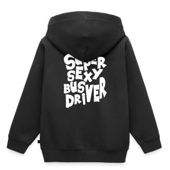 conducteur - Sweat Premium à capuche enfant bio - noir - Dos - AI Model Kid Male (0cm)