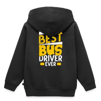 conducteur - Sweat Premium à capuche enfant bio - noir - Dos - AI Model Kid Male (0cm)
