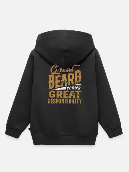 Bart - Kinder Premium Organic Hoodie - Schwarz