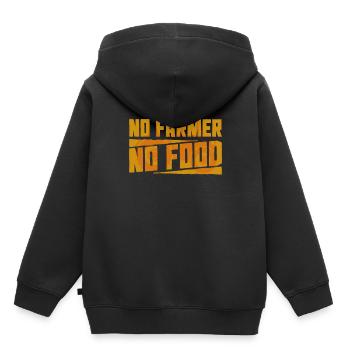 farmer - Kids Premium Organic Hoodie - black - Back - AI Model Kid Male (0cm)