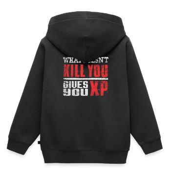 Gaming - Sweat Premium à capuche enfant bio - noir - Dos - AI Model Kid Male (0cm)