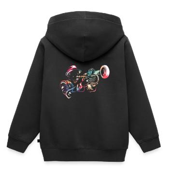 Flugelhorn trumpet - Kids Premium Organic Hoodie - black - Back - AI Model Kid Male (0cm)