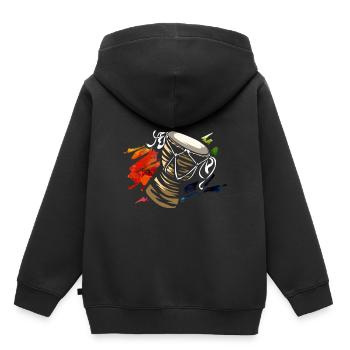 Afrobeat Fela Kuti Funk - Sweat Premium à capuche enfant bio - noir - Dos - AI Model Kid Male (0cm)