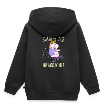 Fresst Meinen Sternenstaub Ihr Langweiler - Kinder Premium Organic Hoodie - Schwarz - Hinten - AI Model Kid Male (0cm)