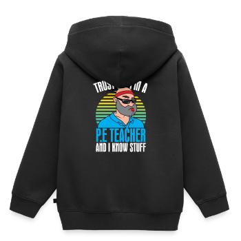 Sportlehrer Sport Lehrer Sportunterricht Humor - Kinder Premium Organic Hoodie - Schwarz - Hinten - AI Model Kid Male (0cm)