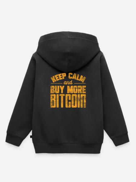 Bitcoin - Kinder Premium Organic Hoodie - Schwarz