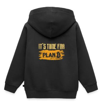Bitcoin - Sweat Premium à capuche enfant bio - noir - Dos - AI Model Kid Male (0cm)