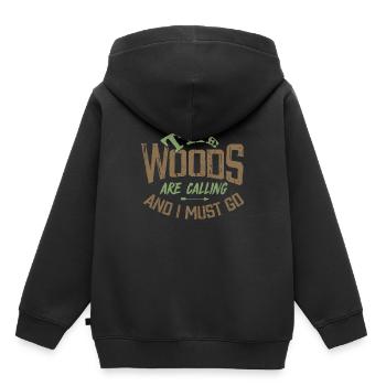 Forest - Kids Premium Organic Hoodie - black - Back - AI Model Kid Male (0cm)