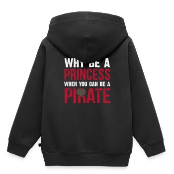 pirate - Sweat Premium à capuche enfant bio - noir - Dos - AI Model Kid Male (0cm)