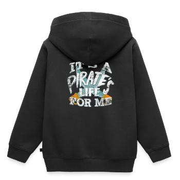 pirate - Sweat Premium à capuche enfant bio - noir - Dos - AI Model Kid Male (0cm)