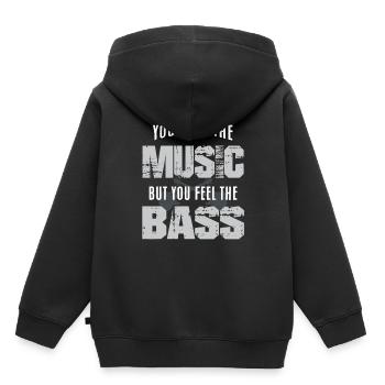Bass guitar - Kids Premium Organic Hoodie - black - Back - AI Model Kid Male (0cm)
