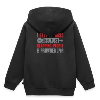Bass guitar - Kids Premium Organic Hoodie - black - Back - AI Model Kid Male (0cm)