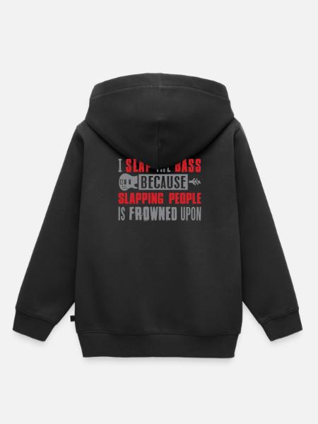 Guitare basse - Sweat Premium à capuche enfant bio - noir