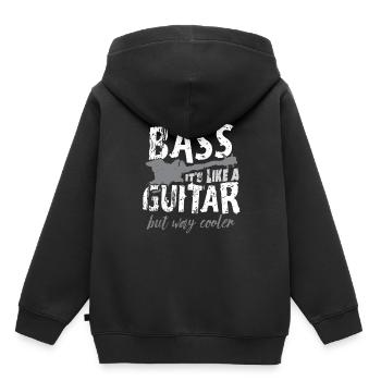 Bass guitar - Kids Premium Organic Hoodie - black - Back - AI Model Kid Male (0cm)