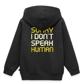 Alien - Kinder Premium Organic Hoodie - Schwarz - Hinten - AI Model Kid Male (0cm)