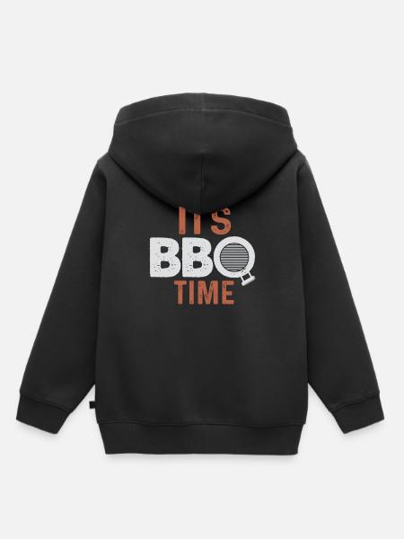 BBQ Grillen - Kinder Premium Organic Hoodie - Schwarz