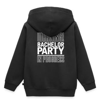 Soirée de célibataire - Sweat Premium à capuche enfant bio - noir - Dos - AI Model Kid Male (0cm)