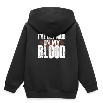 Véhicule tout terrain - Sweat Premium à capuche enfant bio - noir - Dos - AI Model Kid Male (0cm)