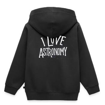 Astronomie - Kinder Premium Organic Hoodie - Schwarz - Hinten - AI Model Kid Male (0cm)
