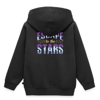 Galaxy astronaut - Kids Premium Organic Hoodie - black - Back - AI Model Kid Male (0cm)