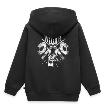 Schweißer Schweißen - Kinder Premium Organic Hoodie - Schwarz - Hinten - AI Model Kid Male (0cm)